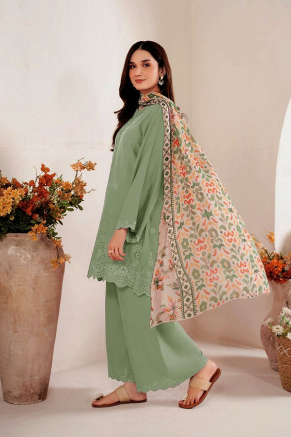 Premium Embroidered Lawn 3 Piece Suit