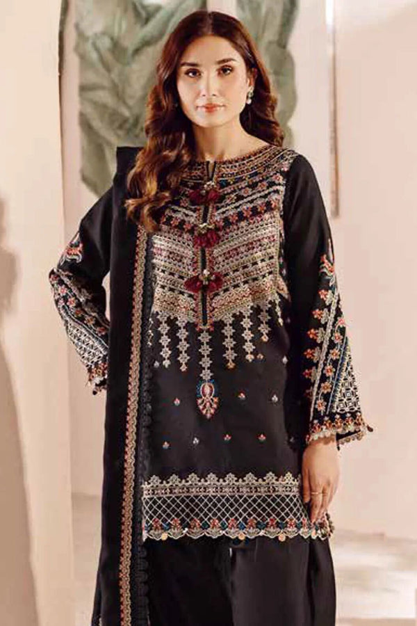 Embroidered 3piece Unstitched Suit