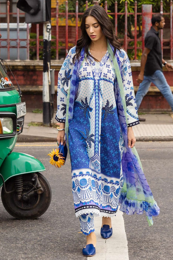 Mushq Luxury Lawn Embroidered Unstitched 3 Piece Ksenia
