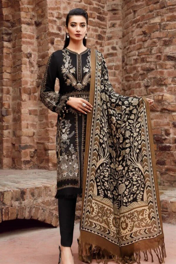 MARIA B Embroidered 3piece Lawn Unstitched Suit