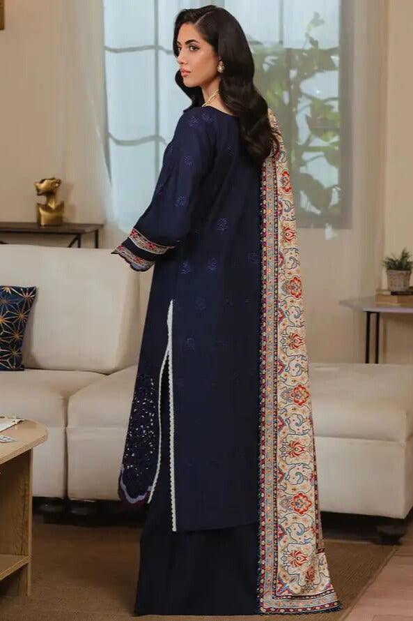 MAHNUR Embroidered 3piece Unstitched Suit
