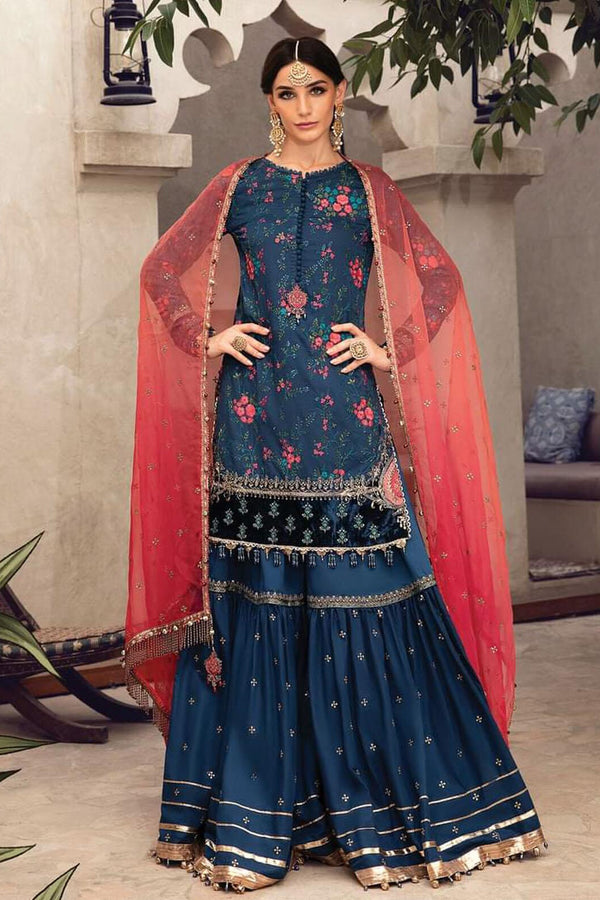 Maria B. Luxury Embroidered Lawn 3pc Unstitched Suit