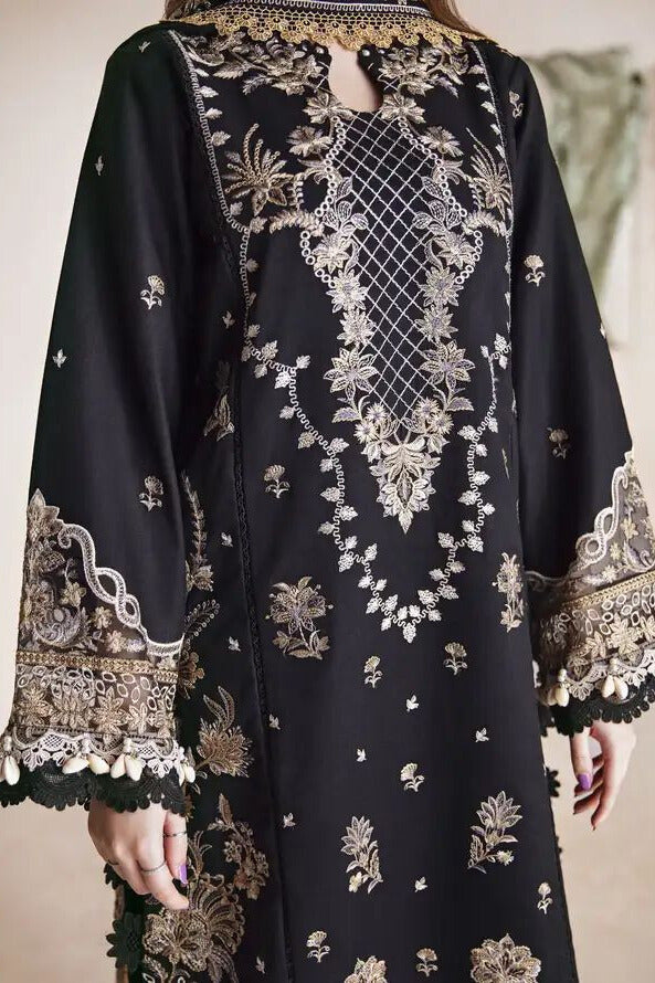 Premium Raplica of FLORENT Embroidered Dhanak Unstitched 3pcs Suit