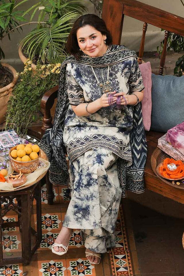 3 Piece Digital Embroidered Lawn Suit
