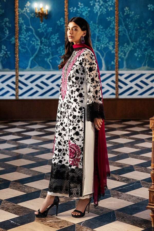 Zanib Chottani Digital Printed 3 Piece with Pure Chiffon Dupatta