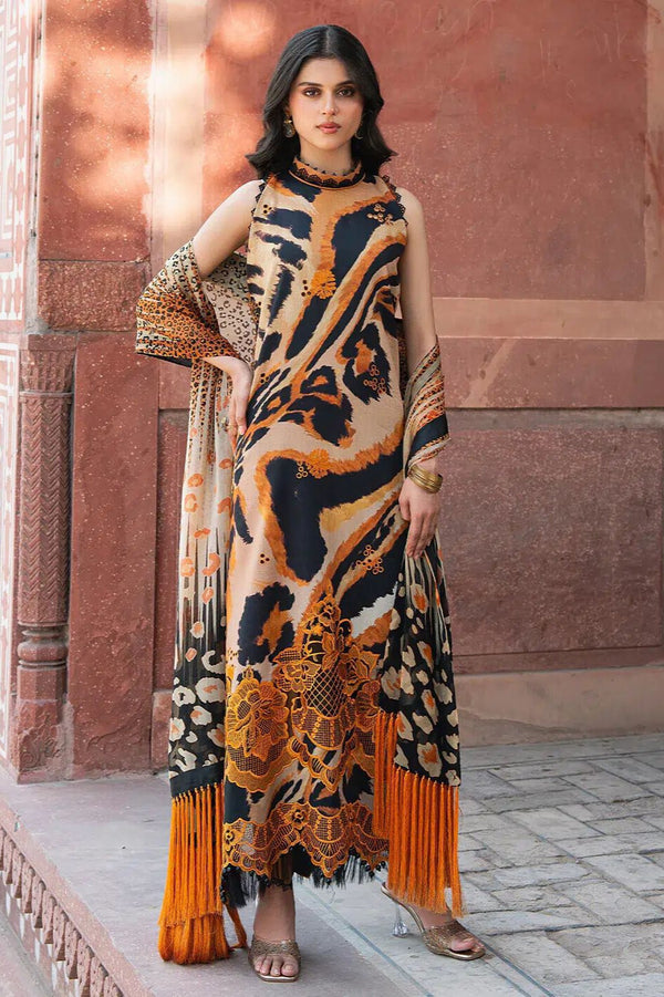 Premium Raplica of Naqsh Naaz Shamooz Slik Unstitched 3pc Suit