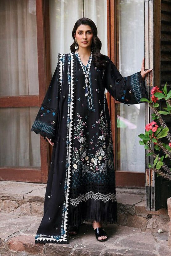 Premium Raplica of RW Embroidered Dhanak 3pcs Unstitched Suit