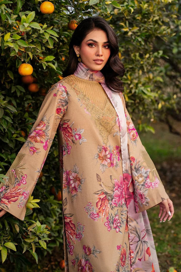 Iznik Digital Embroidered Lawn Unstitched 3 Piece Suit
