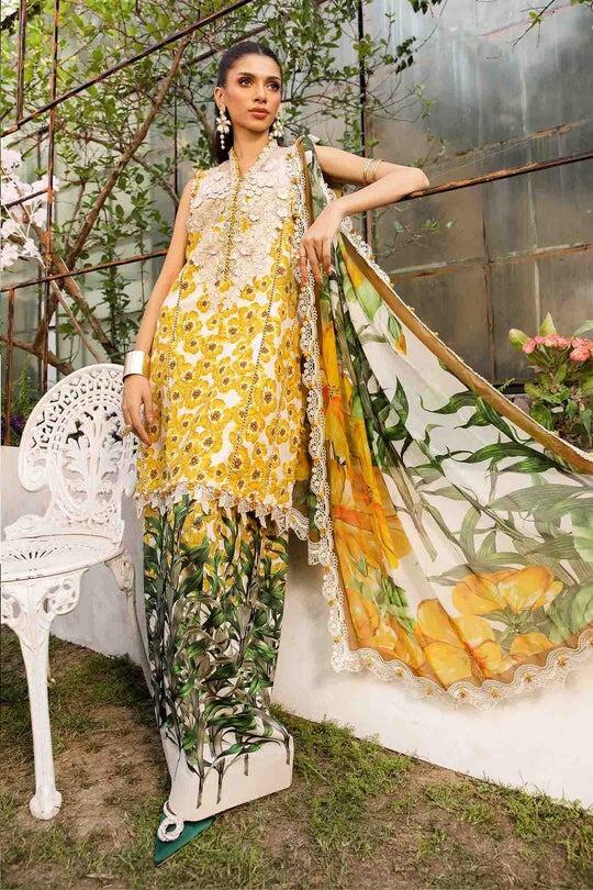 MARIA B. Digital Embroidered Lawn Suits Unstitched 3 Piece
