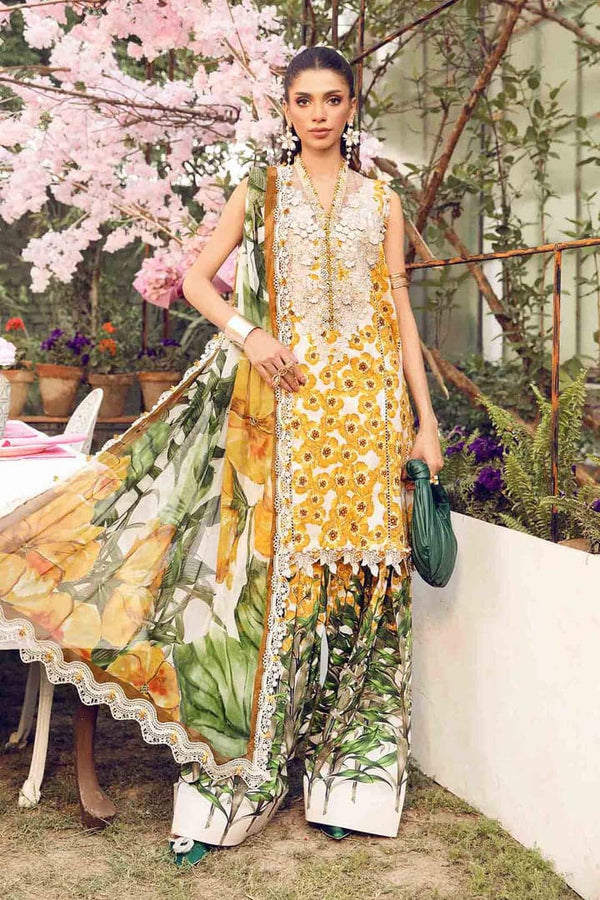 MARIA B. Digital Embroidered Lawn Suits Unstitched 3 Piece