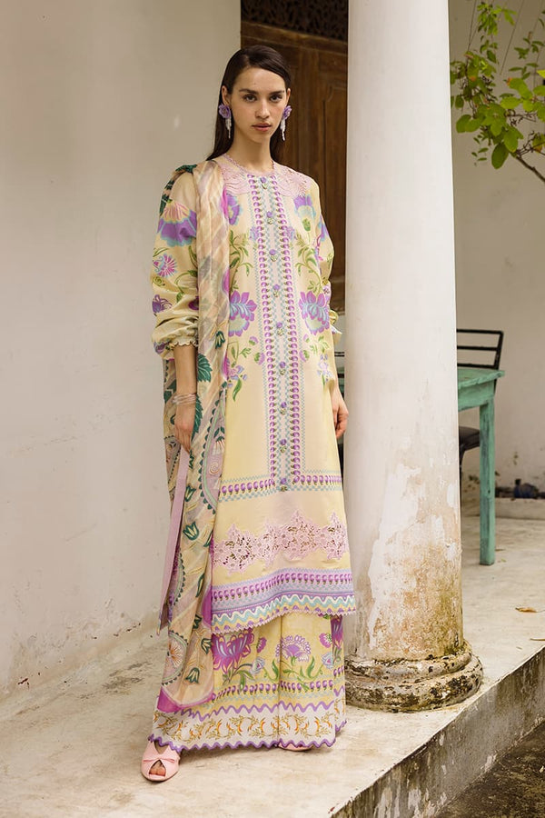 Mushq Hemline La Dolce Prints Unstitched 3Pc Suit