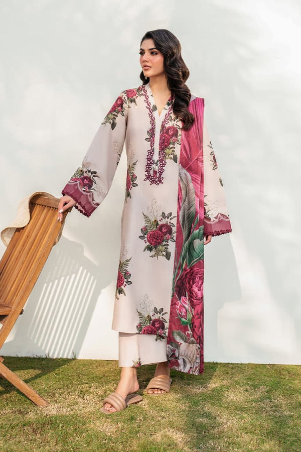 Iznik Digital Printed Lawn 3 Piece