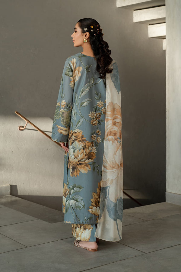 Iznik Digital Printed Lawn 3 Piece Suit