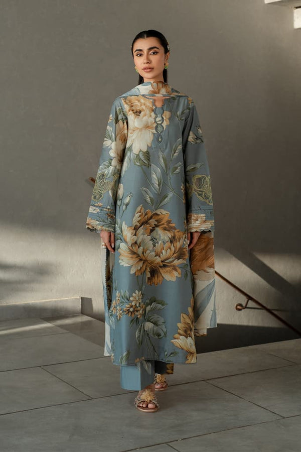 Iznik Digital Printed Lawn 3 Piece Suit