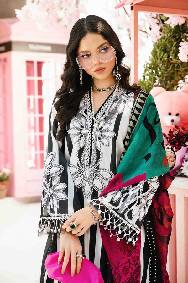 MARIA B. 3 Piece Unstitched Embroidered Lawn Suit
