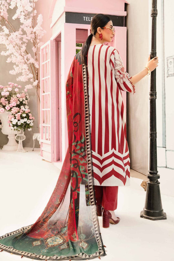 MARIA .B 3 Piece Unstitched Embroidered Lawn Suit