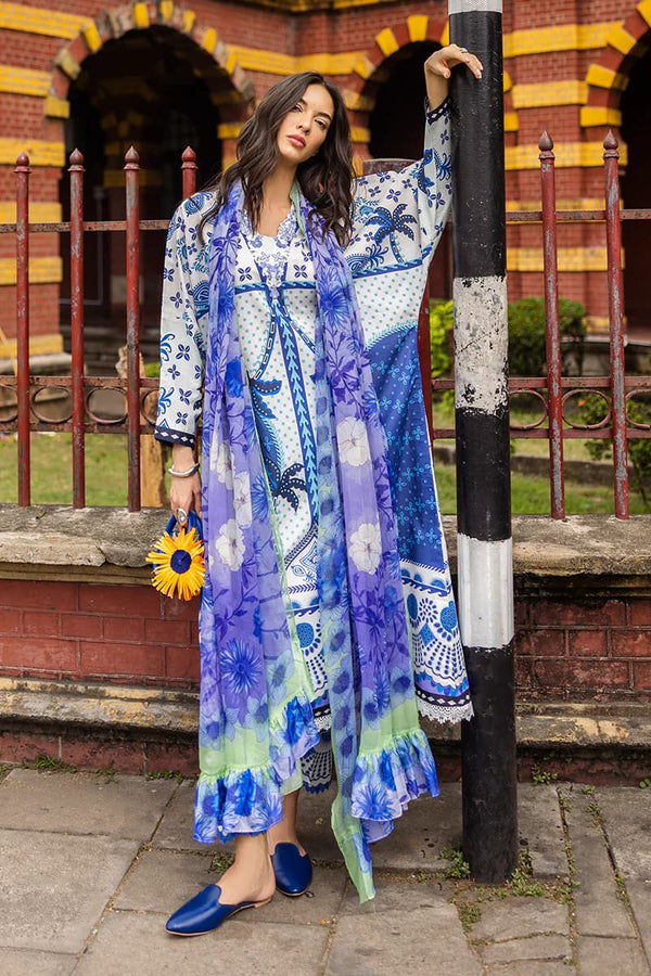 Mushq Luxury Lawn Embroidered Unstitched 3 Piece Ksenia