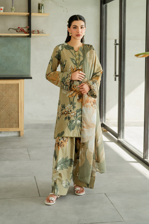Iznik Digital Printed Lawn 3 Piece Suit