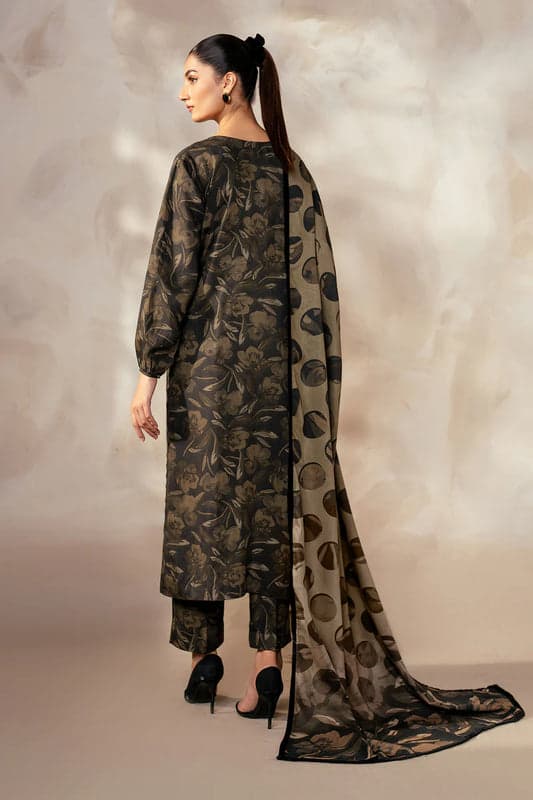 Premium Raplica of BAROQUE Linen Embroidered Unstitched 3pcs Suit