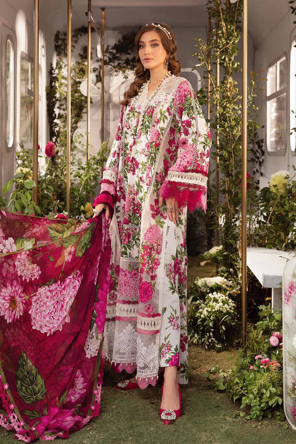 Maria B. Digital Printed Lawn 3 Piece Suit