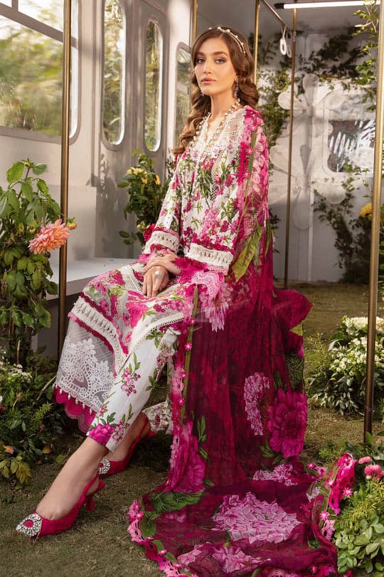 Maria B. Digital Printed Lawn 3 Piece Suit
