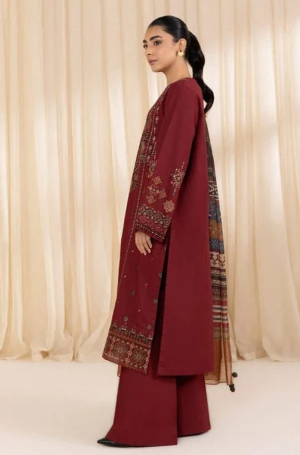 SAPPHIRE Lawn Embroidered 3 piece Suit