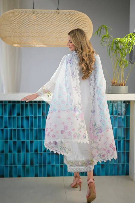 JAZMIN Lawn With Digital Diamond Dupatta