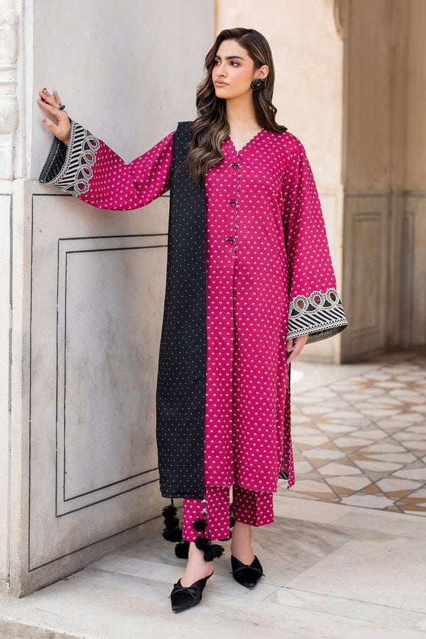 Baroque Lawn Suit with Lawn Dupatta