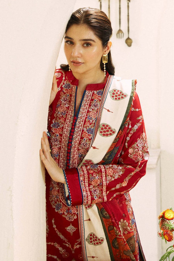 Zara Shahjahan Embroidered Lawn 3 Piece Suit