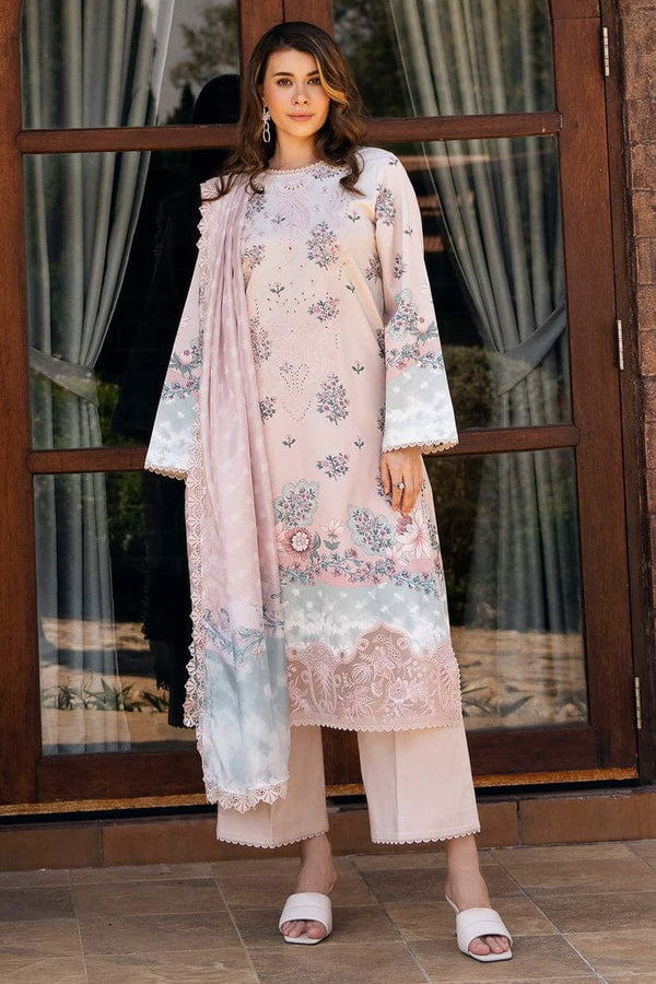 AFROZEH 3piece Embroidered Unstitched Suit