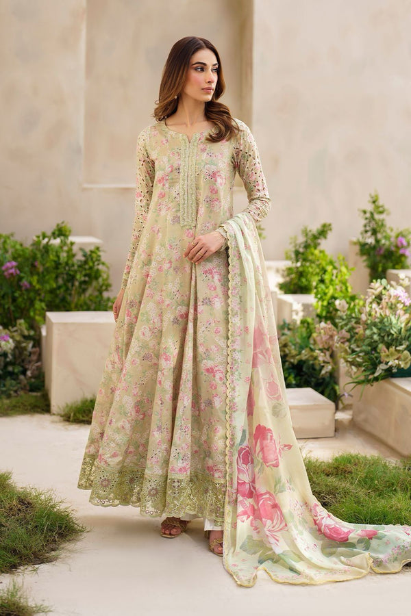 Premium Raplica of IZNIK Embroidered Linen Unstitched 3pcs Suit