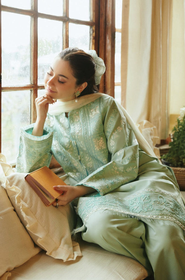 ZARA SHAHJAHAN Embroidered 3piece Lawn Unstitched Suit