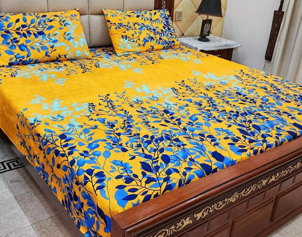 King Size Floral Bedsheet Set – 3 Piece, Lifetime Color