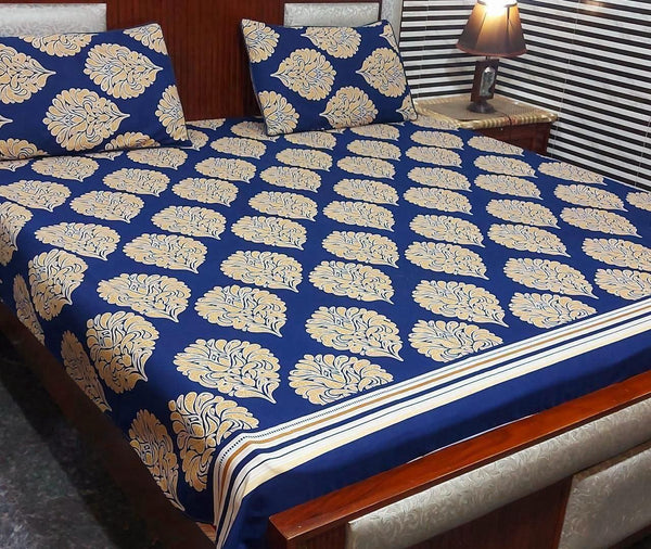 King Size Floral Bedsheet Set – 3 Piece, Lifetime Color
