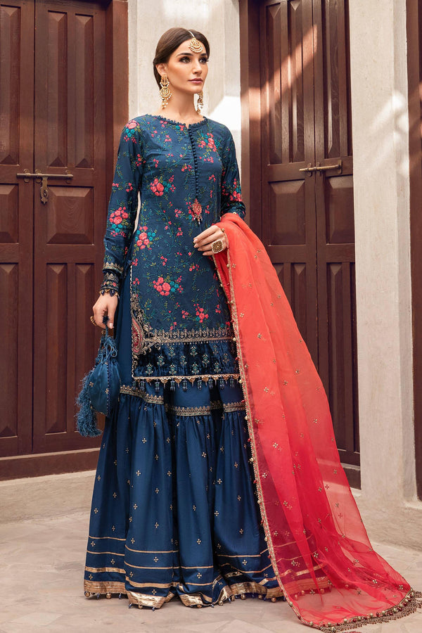Maria B. Luxury Embroidered Lawn 3pc Unstitched Suit