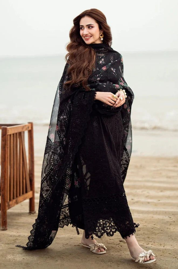 Nureh Luxury Embroidered Cutwork 3pc Unstitched Suit