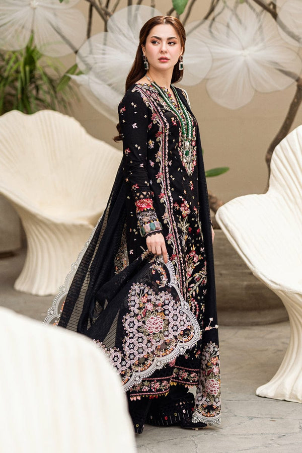 Qalamkar Luxury Embroidered Lawn 3pc Unstitched Suit