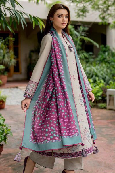 JAZMIN Embroidered Lawn Unstitched 3pcs Suit