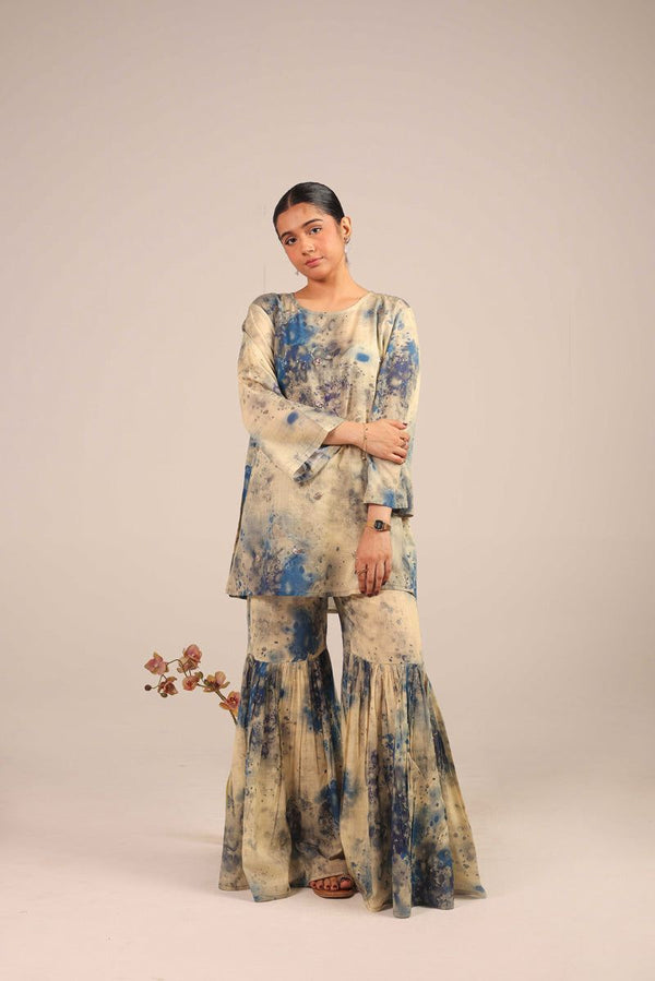 3 Piece Unstitched Shamoz Silk Suit
