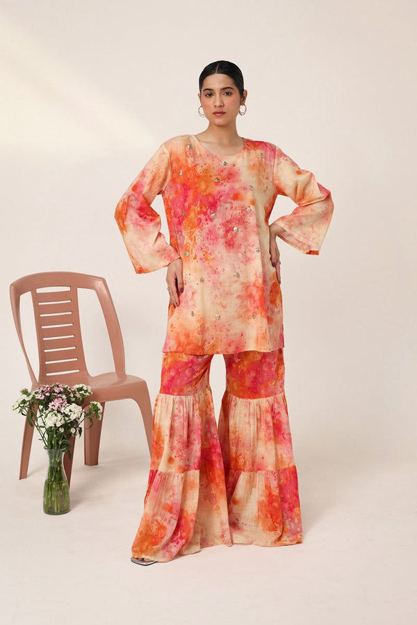 3 Piece Unstitched Shamoz Silk Suit