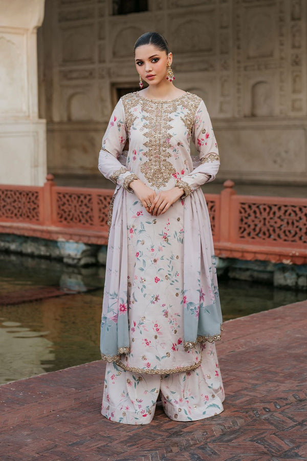 Premium Raplica of IZNIK Linen Unstitched 3pcs Suit