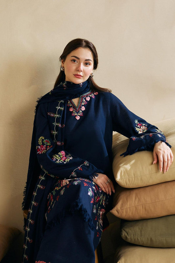 Premium Raplica of Zara Shahjahan 3pcs Unstitched Dhanak Suit