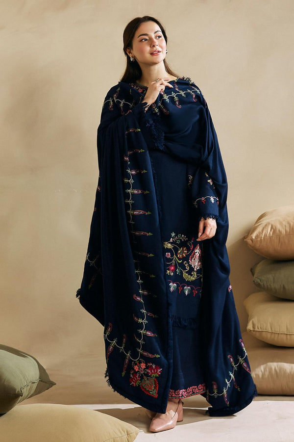 Premium Raplica of Zara Shahjahan 3pcs Unstitched Dhanak Suit