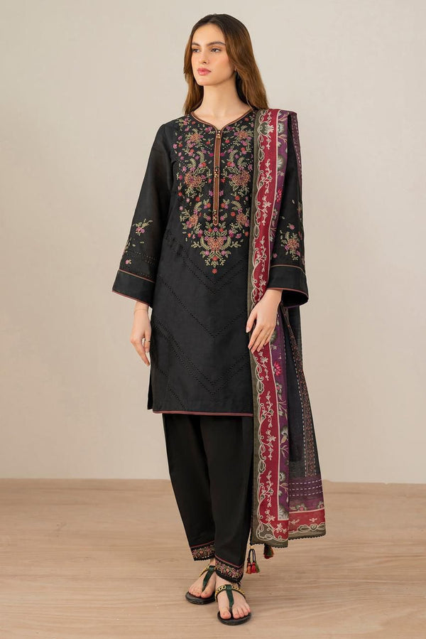 Premium Raplica of JAZMIN Dhanak Embroidered Unstitched 3pcs Suit
