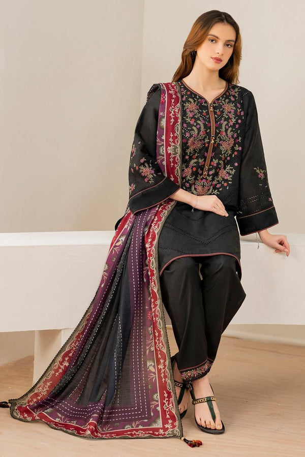 Premium Raplica of JAZMIN Dhanak Embroidered Unstitched 3pcs Suit