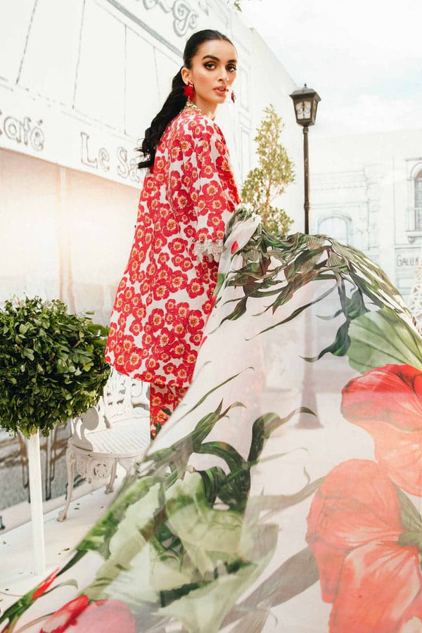 MARIA B. 3 Piece Unstitched Embroidered Lawn Suit