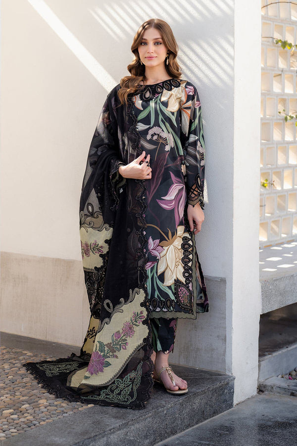 Premium Raplica of BAROQUE Linen Embroidered Unstitched 3pcs Suit