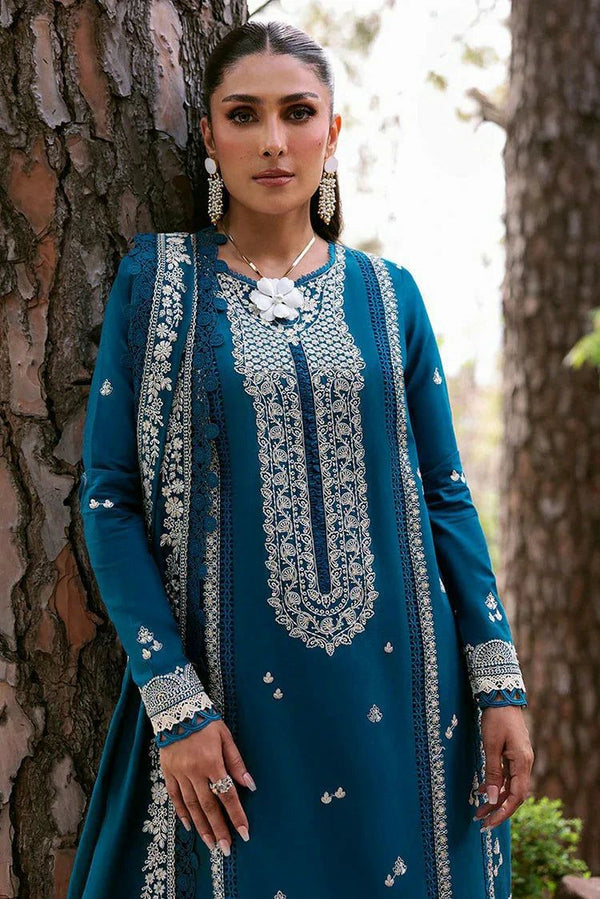 Premium Raplica of RW Dhank Embroidered 3pcs Unstitched Suit