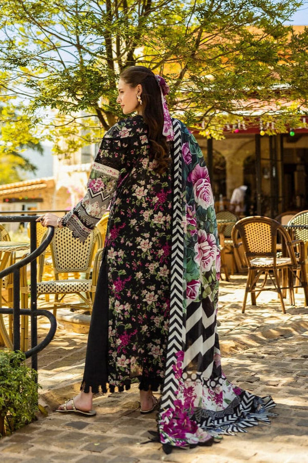 Digital Printed Lawn Embroidered Dress With Printed Chiffon Dupatta