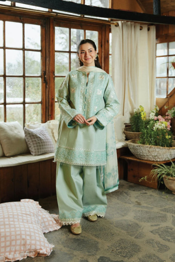 ZARA SHAHJAHAN Embroidered 3piece Lawn Unstitched Suit